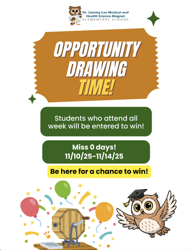 Opportunity Drawing Time!