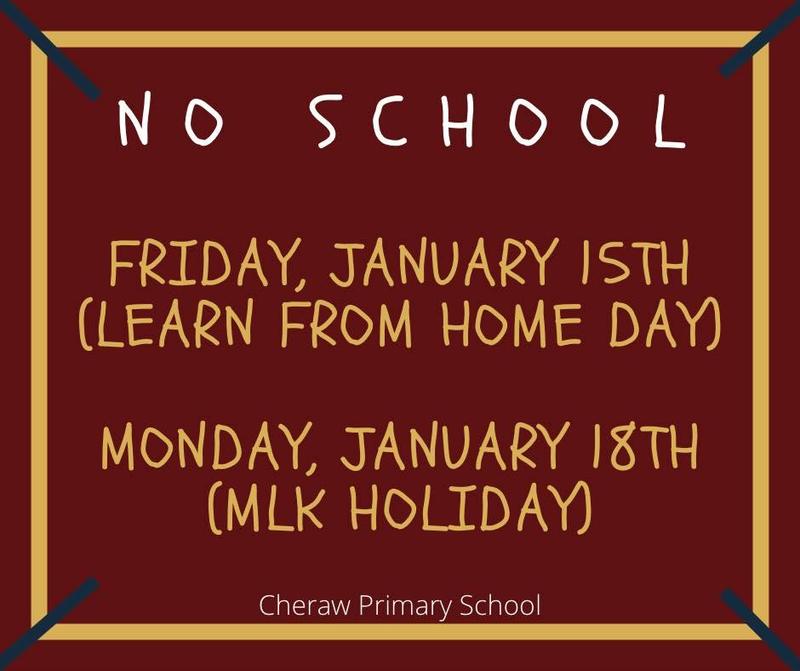 No School Friday, January 15th or Monday, January 18th Featured Photo