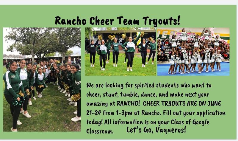 Rancho Alamitos Cheer Tryouts! Click on Athletics and find the Cheerleading Home Page for the Online application and Cheer Tryout Packet Featured Photo