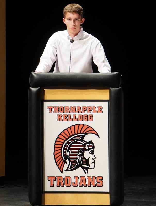 A TKHS student speaks about the pillars of NHS.