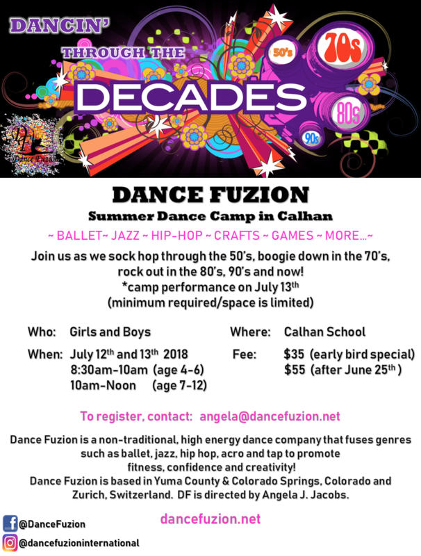 Summer Dance Camp at Calhan School Featured Photo