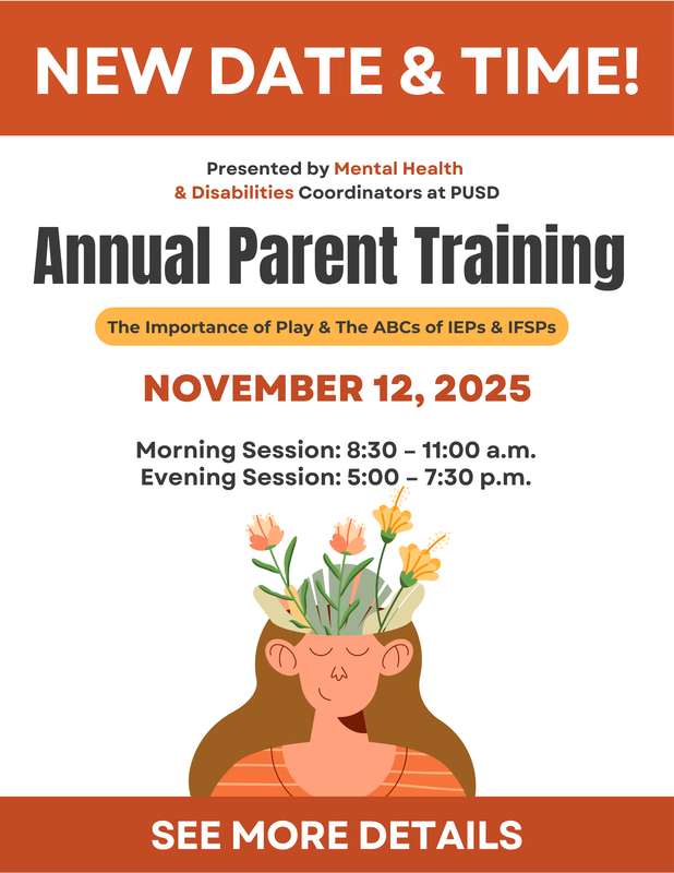 annual parent training date change announcement
