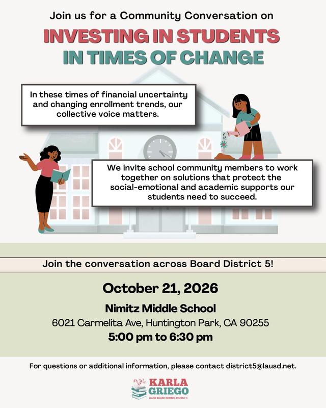Join us for a Community Conversation