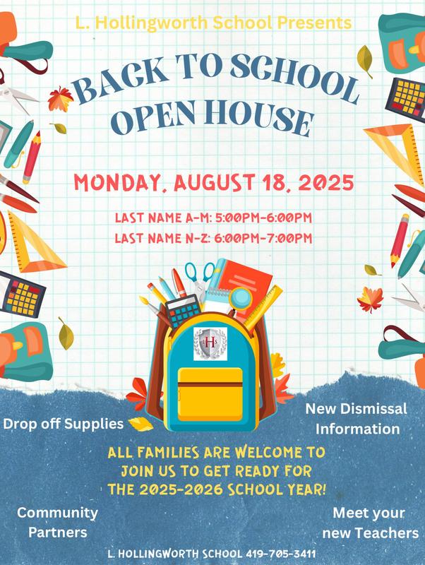 Picture of the LHS open house flyer.
