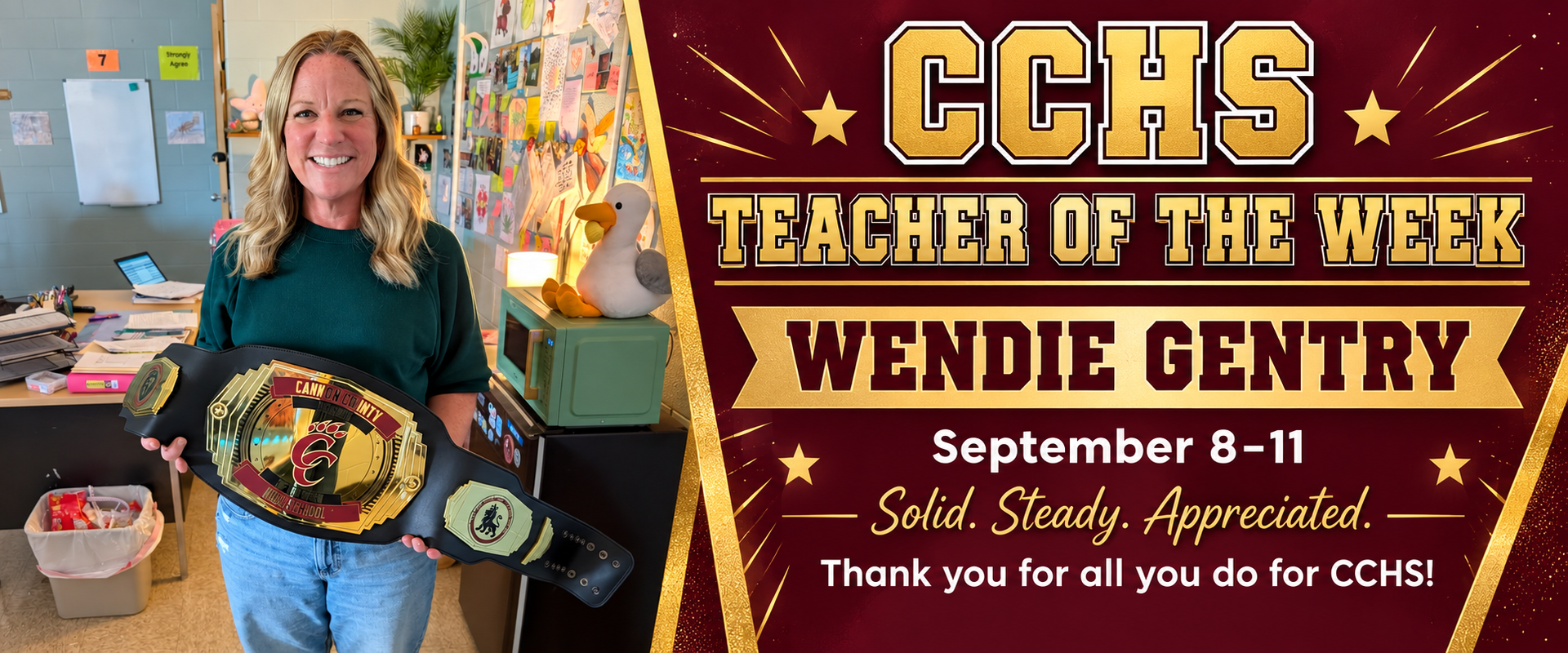 Teacher of the Week - Mrs. Gentry