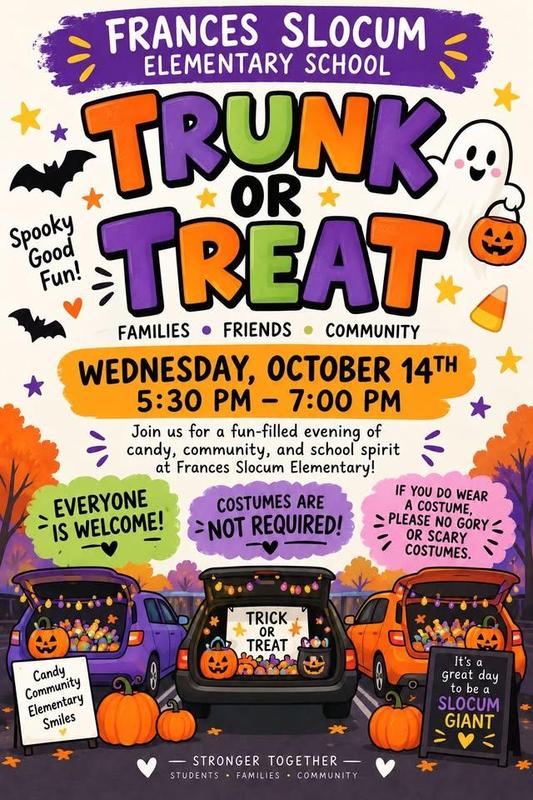 promo graphic - FSES trunk or treat 2026