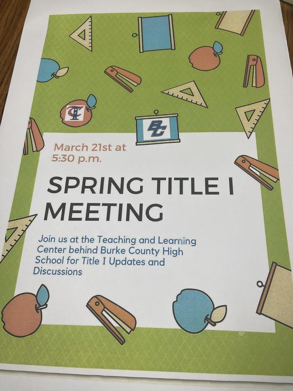 Title 1 meeting