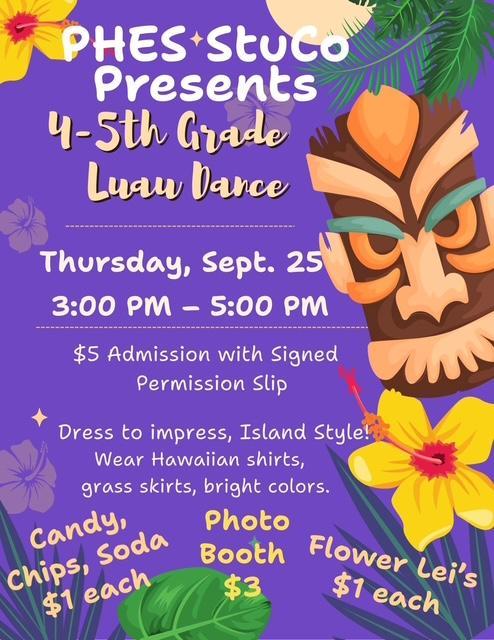4th and 5th grade Luau Dance!