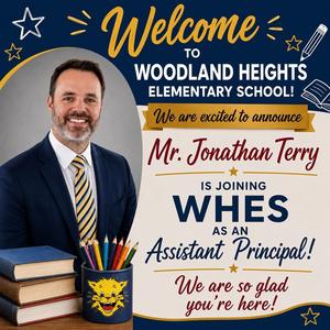 Flyer to welcome new assistant principal