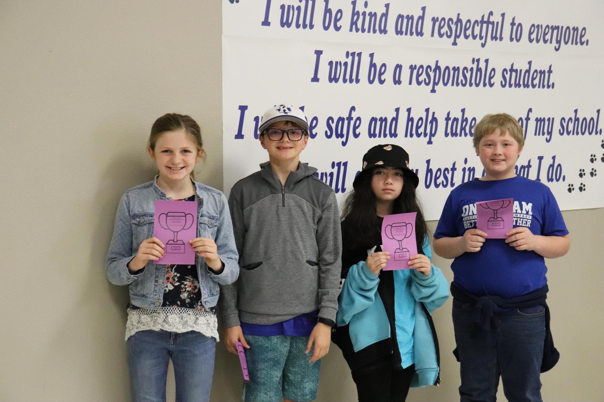 5th Grade Number Sense: Mallory Moore, Brock Kerestine, Aiden Rogers, and Izabella Demeties