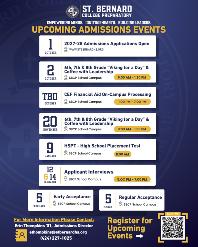 Register To Attend our Upcoming Admissions Events Featured Photo