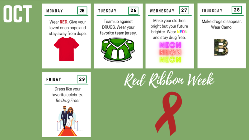 Celebrate Red Ribbon Week at BHS!!