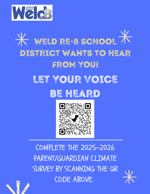 Weld Re-8 Climate Survey Flyer