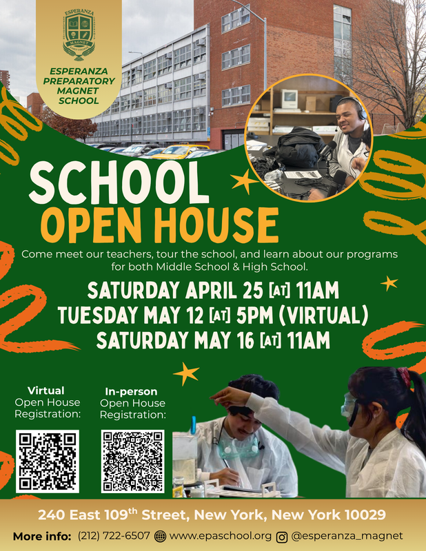 Open House flyer - Academics