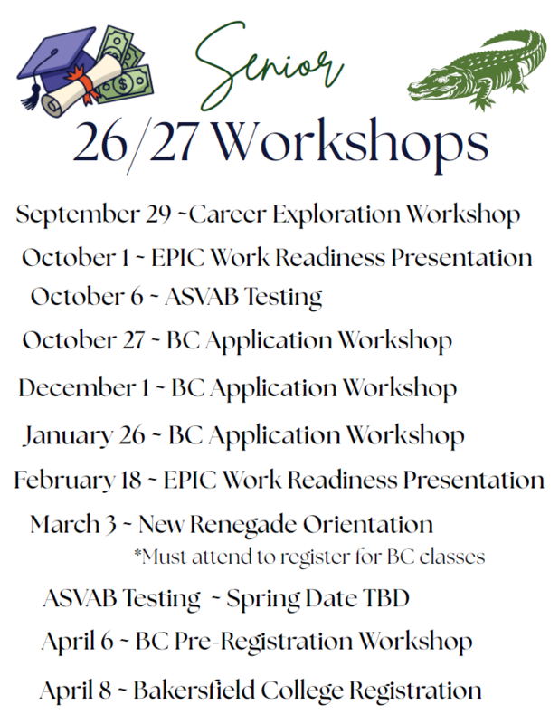 Senior Workshops