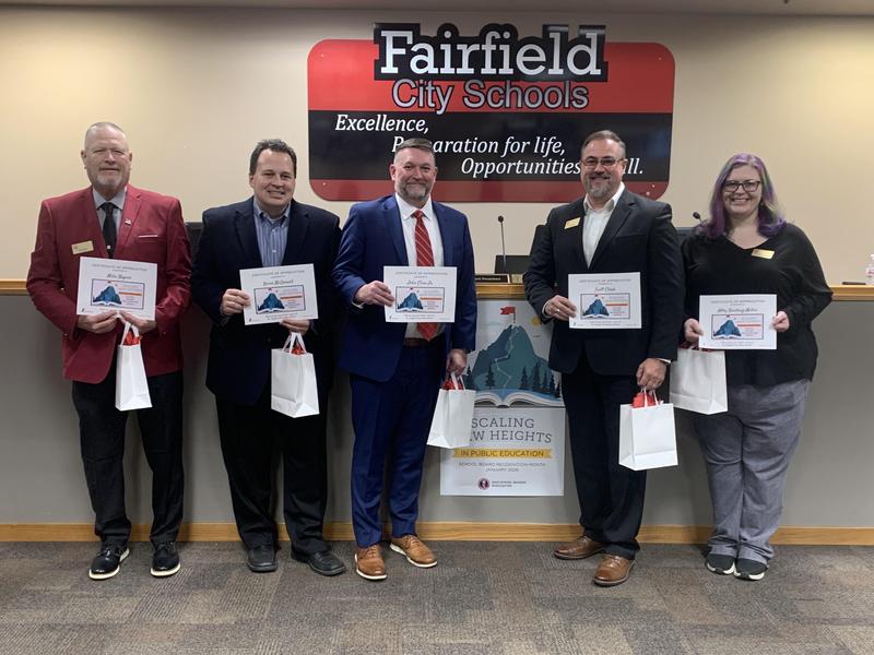 2026 FCSD Board of Education members.