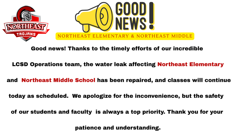 NEE & NEMS Early Dismissal Cancelled