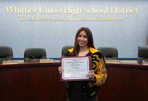 Santa Fe High School senior Itzel Iniguez.