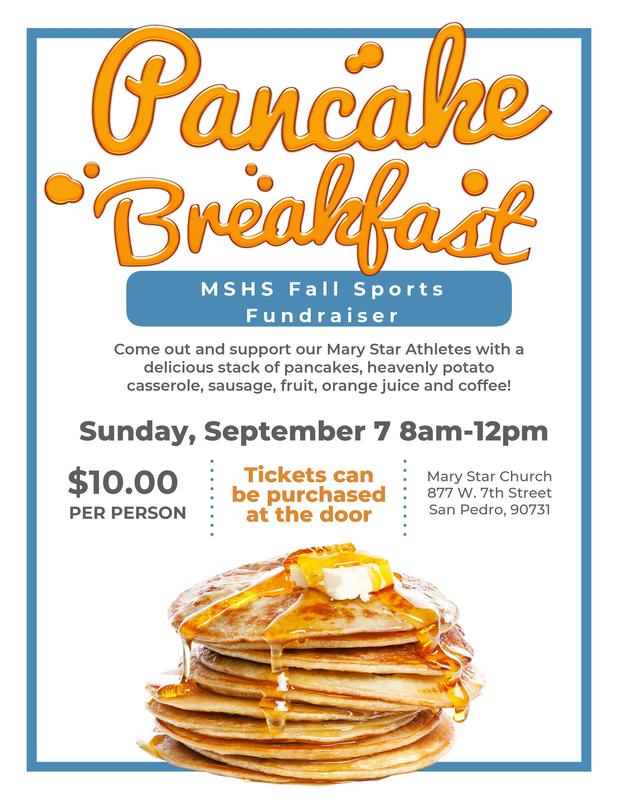 Fall Sports Mass, Pancake Breakfast and Bake Sale