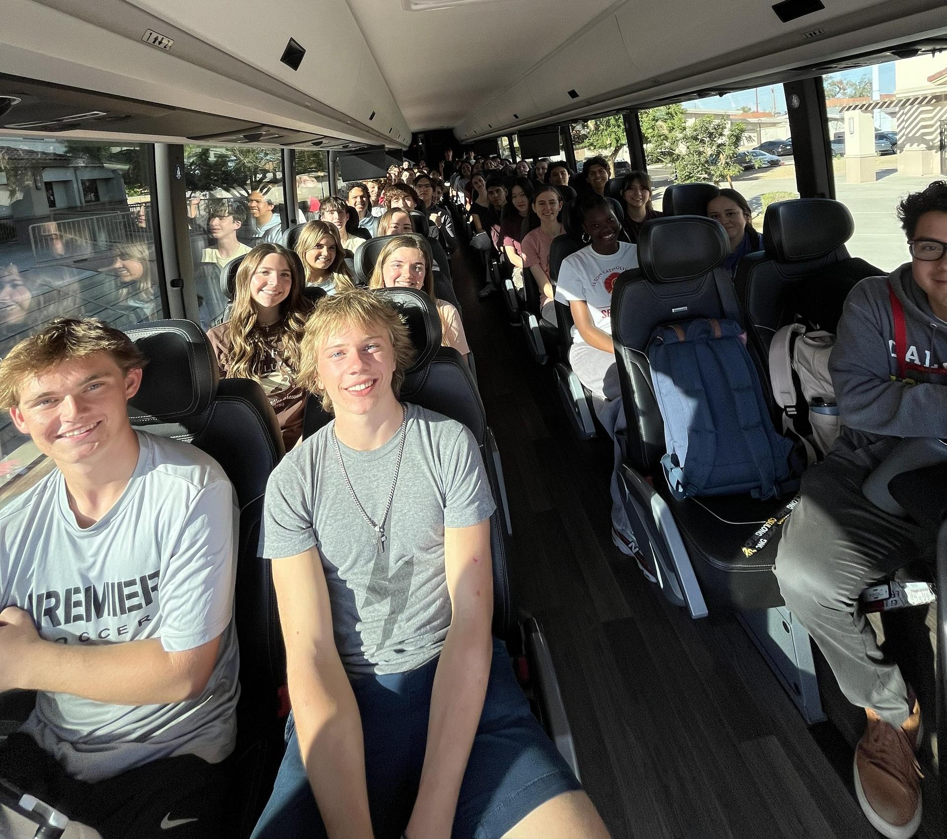 Students leaving for Kairos