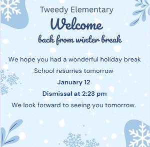 Winter back to school