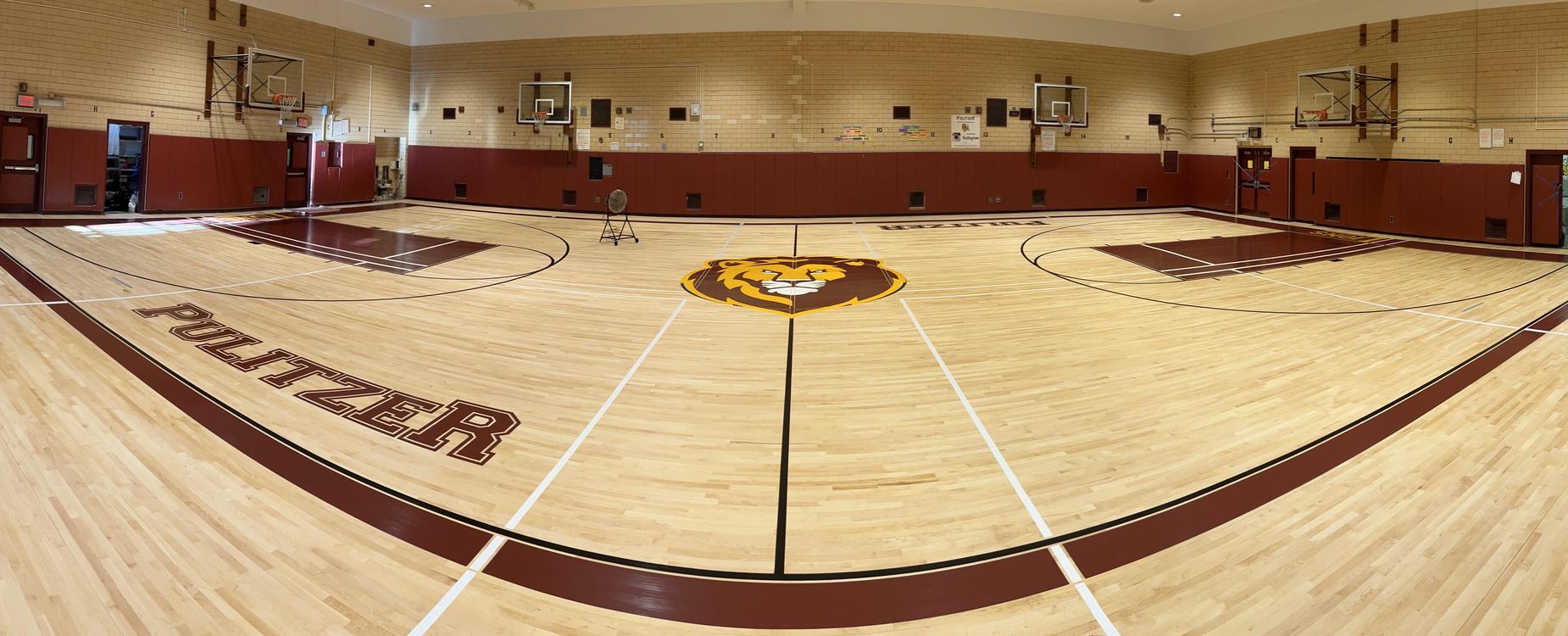 New Gym Floor almost done