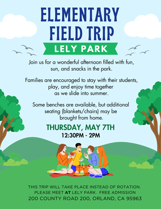 k-5 end of the year field trip