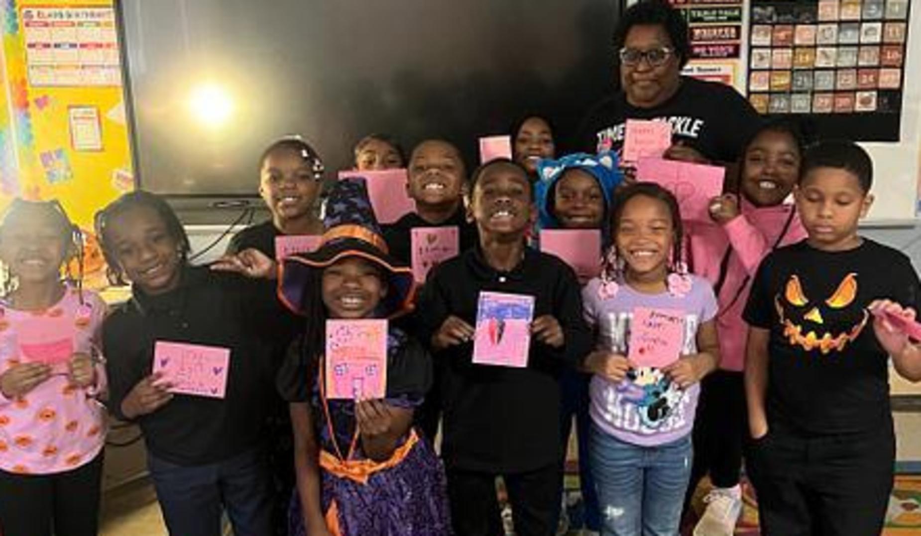 Mrs. Sims and 2nd graders