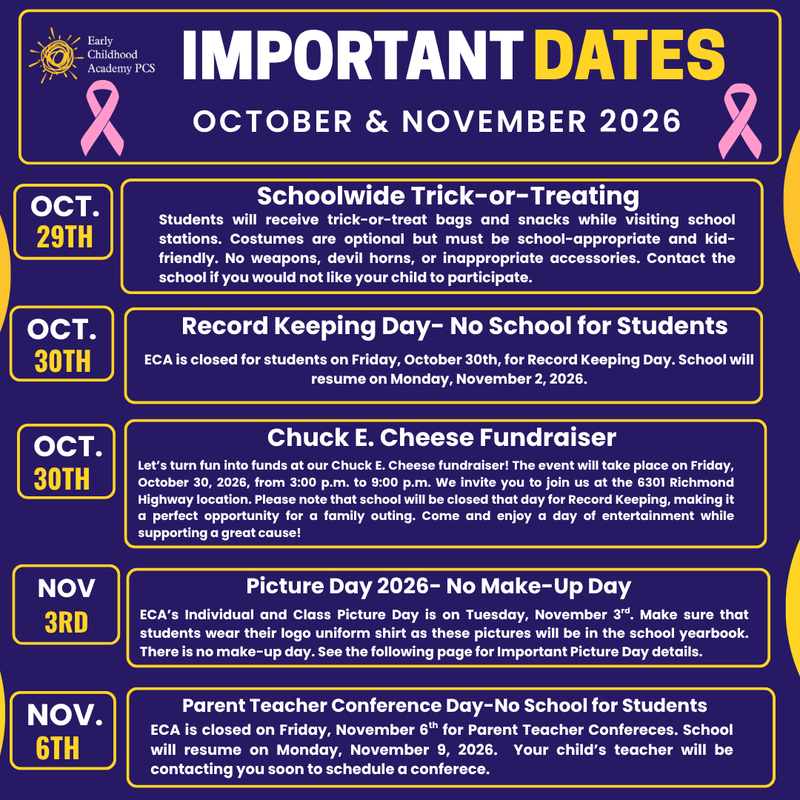 Weekly Guide to Key Dates & Events Featured Photo