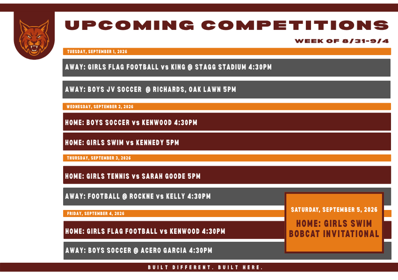 Next Week's Athletic Competitions Featured Photo