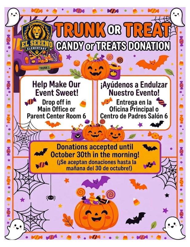 Candy Donations /Donaciones de Dulces