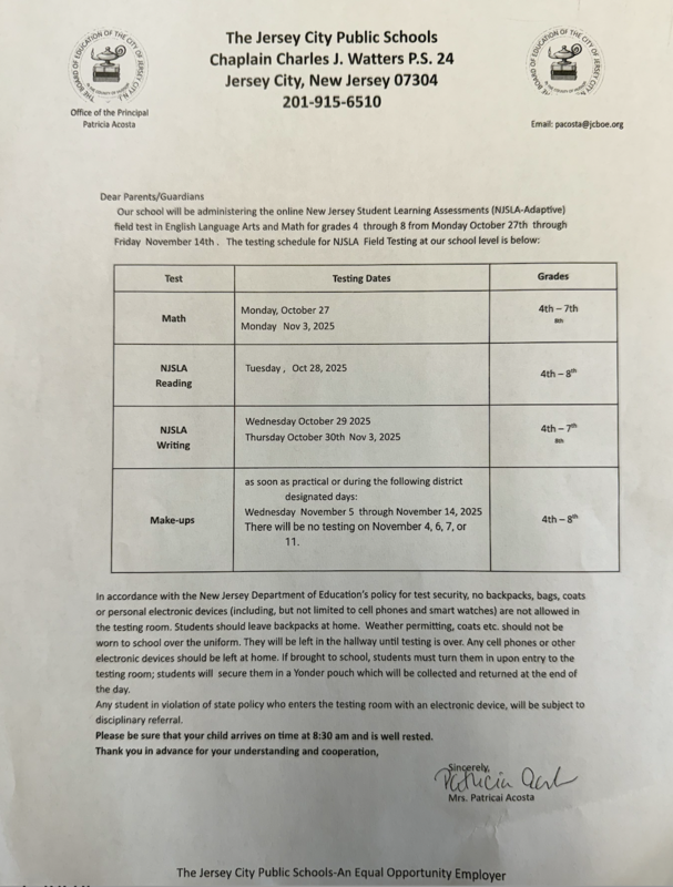 NJSLA Field Test
