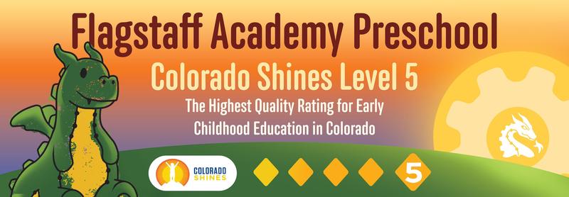 Flagstaff Academy Colorado Shines Banner