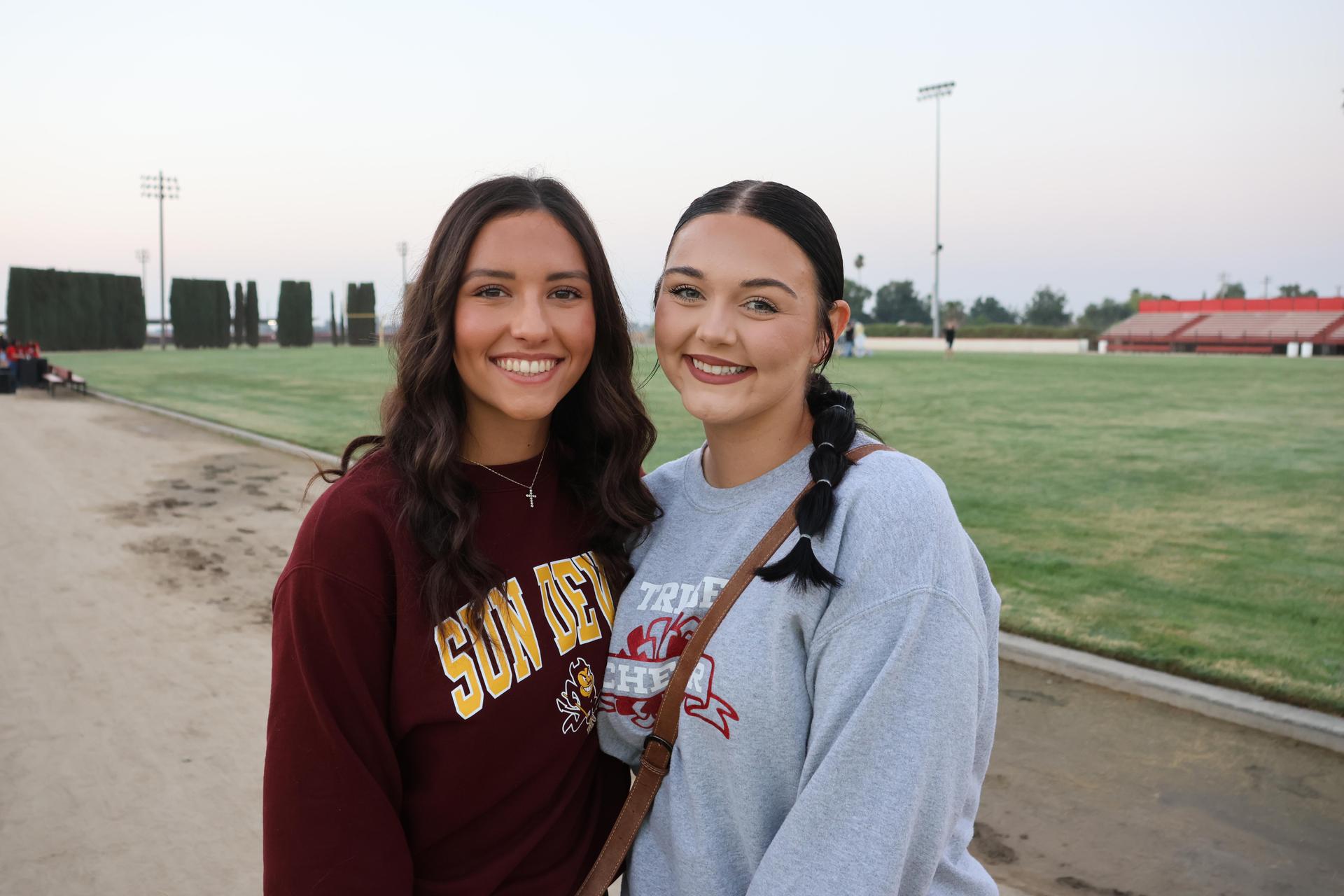 seniors and staff enjoying senior sunrise
