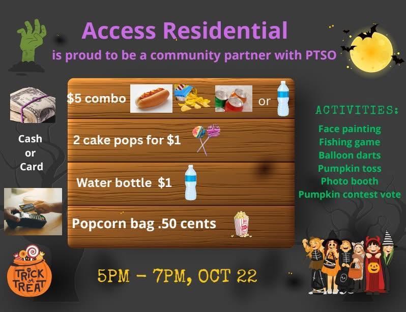 🎃 Access Residential Joins PTSO for a Spooktacular Community Night!