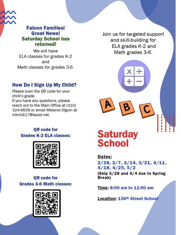 Saturday School Flyer