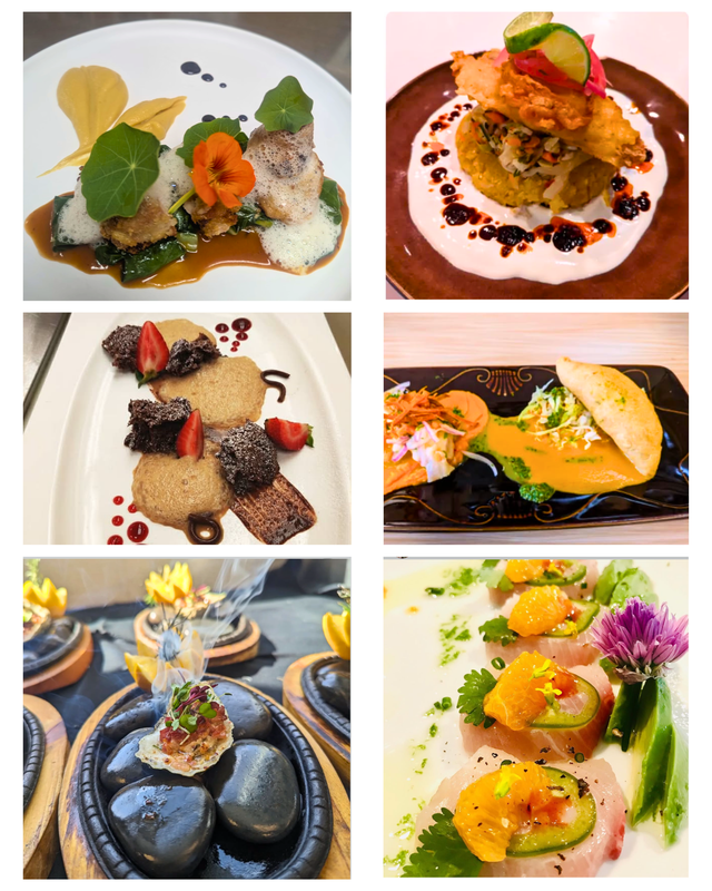 An array of dishes crafted by the BPUSD Culinary Arts program under Chef Palmer.