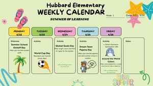 Hubbard Summer School Spirit Week