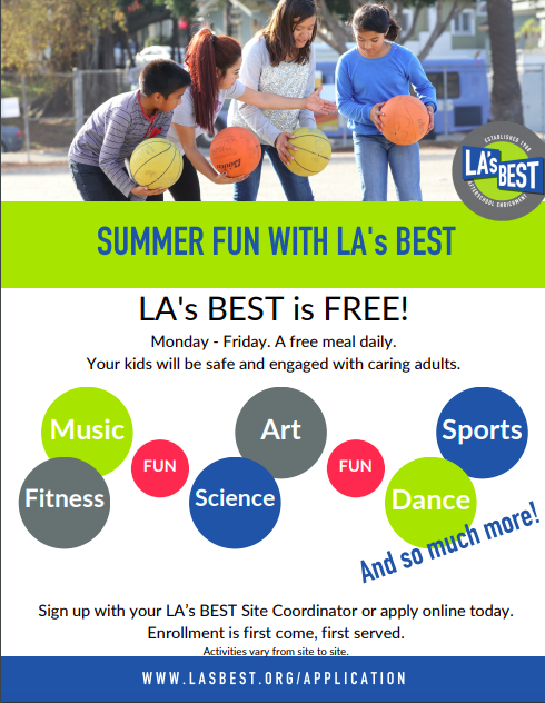 LA's Best Summer School Application/Solicitud para Escuela de Verano LA's Best Featured Photo