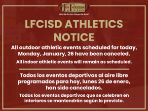 After-school outdoor sports are suspended