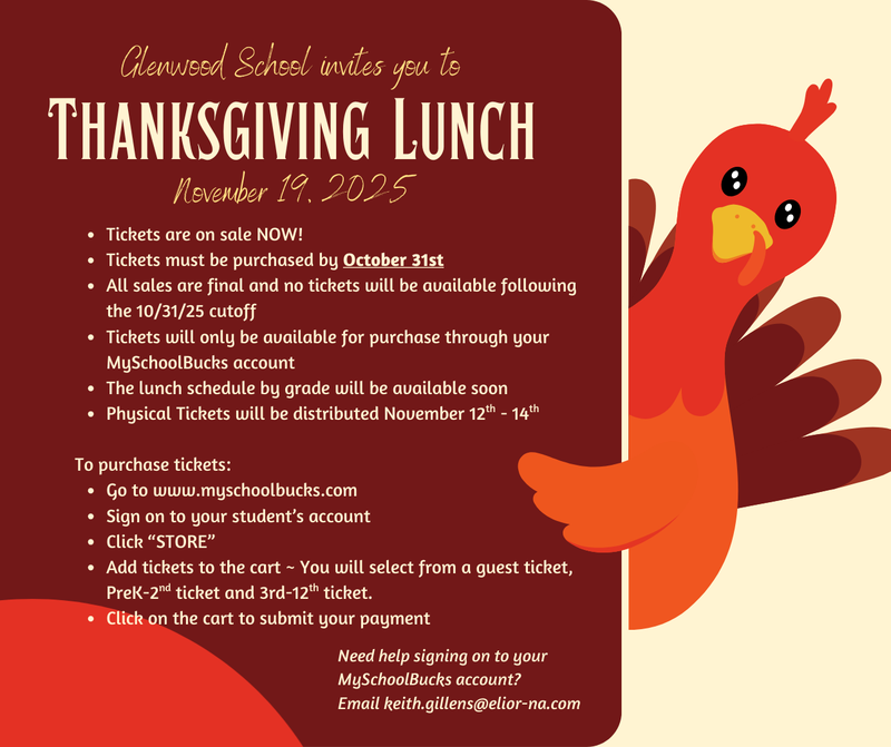 2025 Glenwood Thanksgiving Lunch