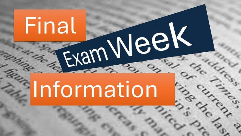 Finals Week12/15-19 Thumbnail Image