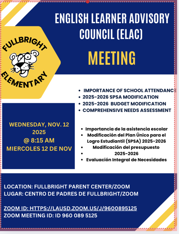 ELAC Meeting