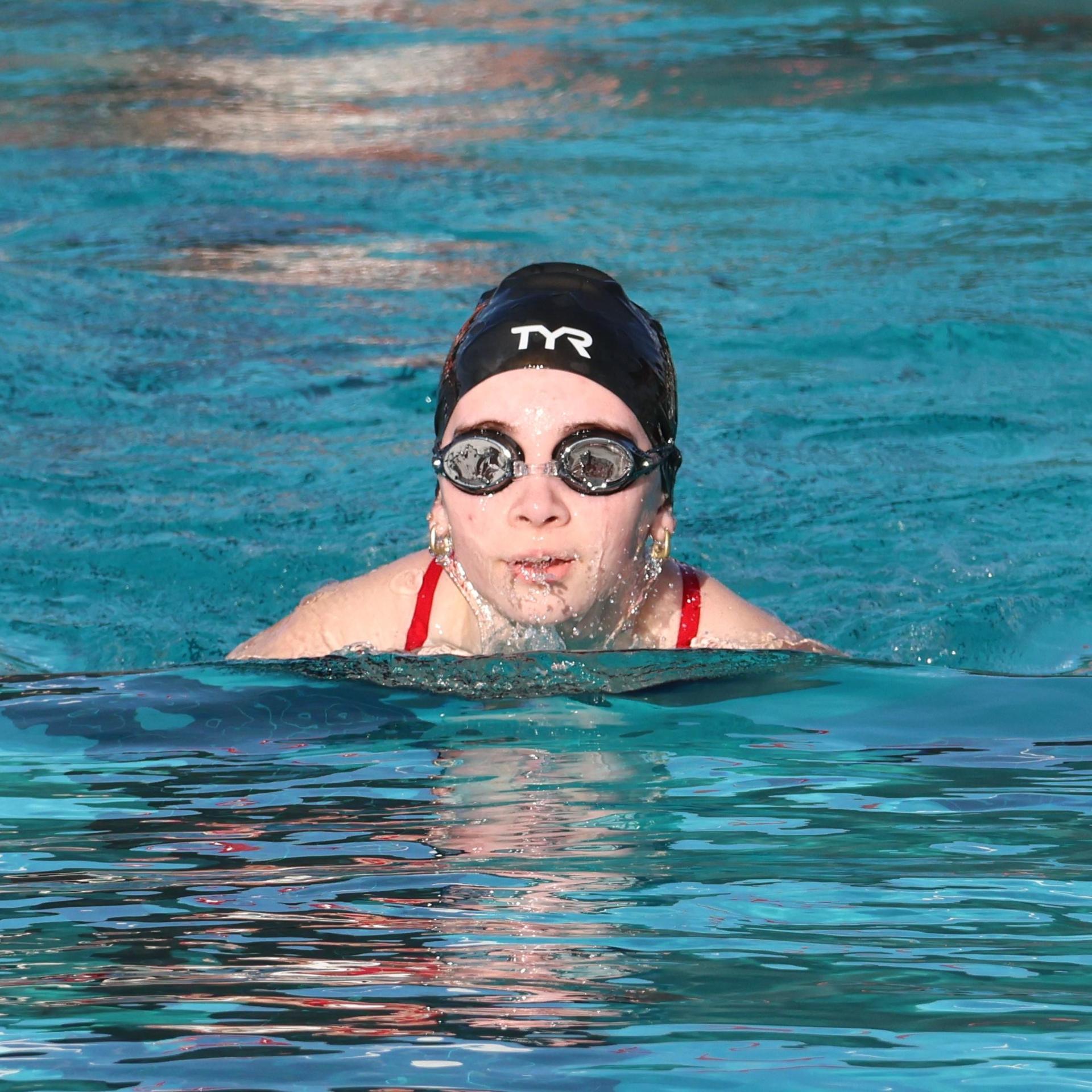 Trinity Bawdon swimming