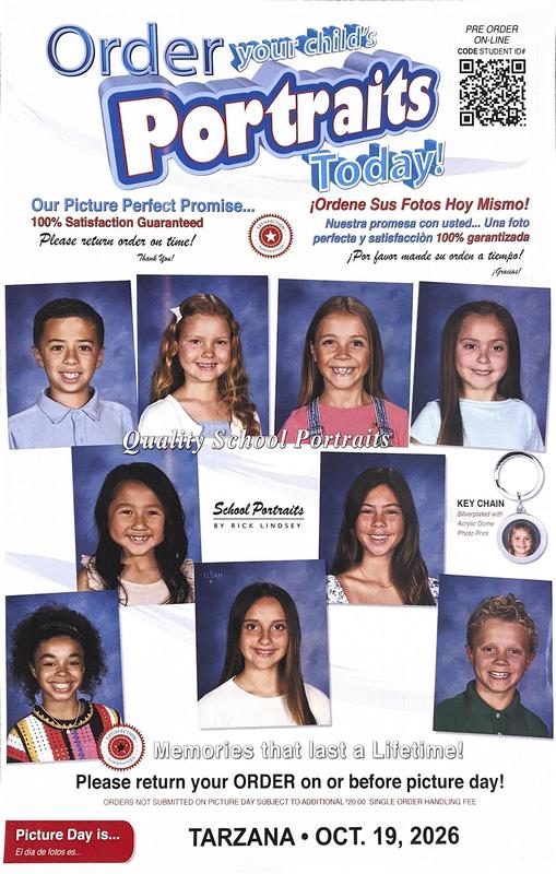 October 19, 2026 is Picture Day