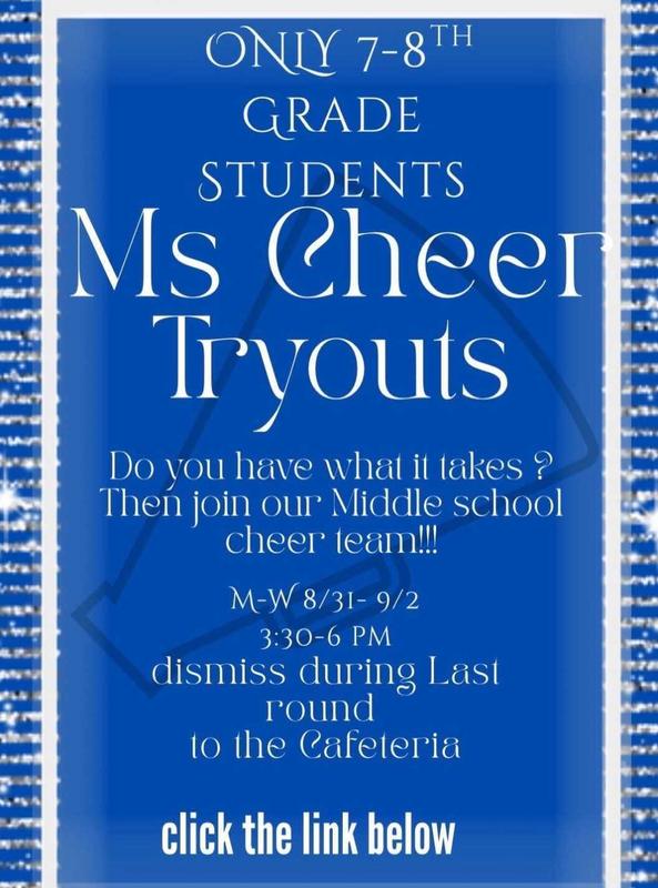 Middle School Cheer Tryouts is Near! Featured Photo