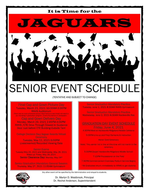 Jaguar Class of 2021 Schedule of Events Featured Photo