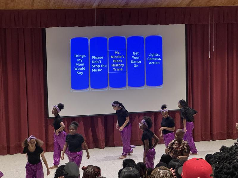 Students opening up the show