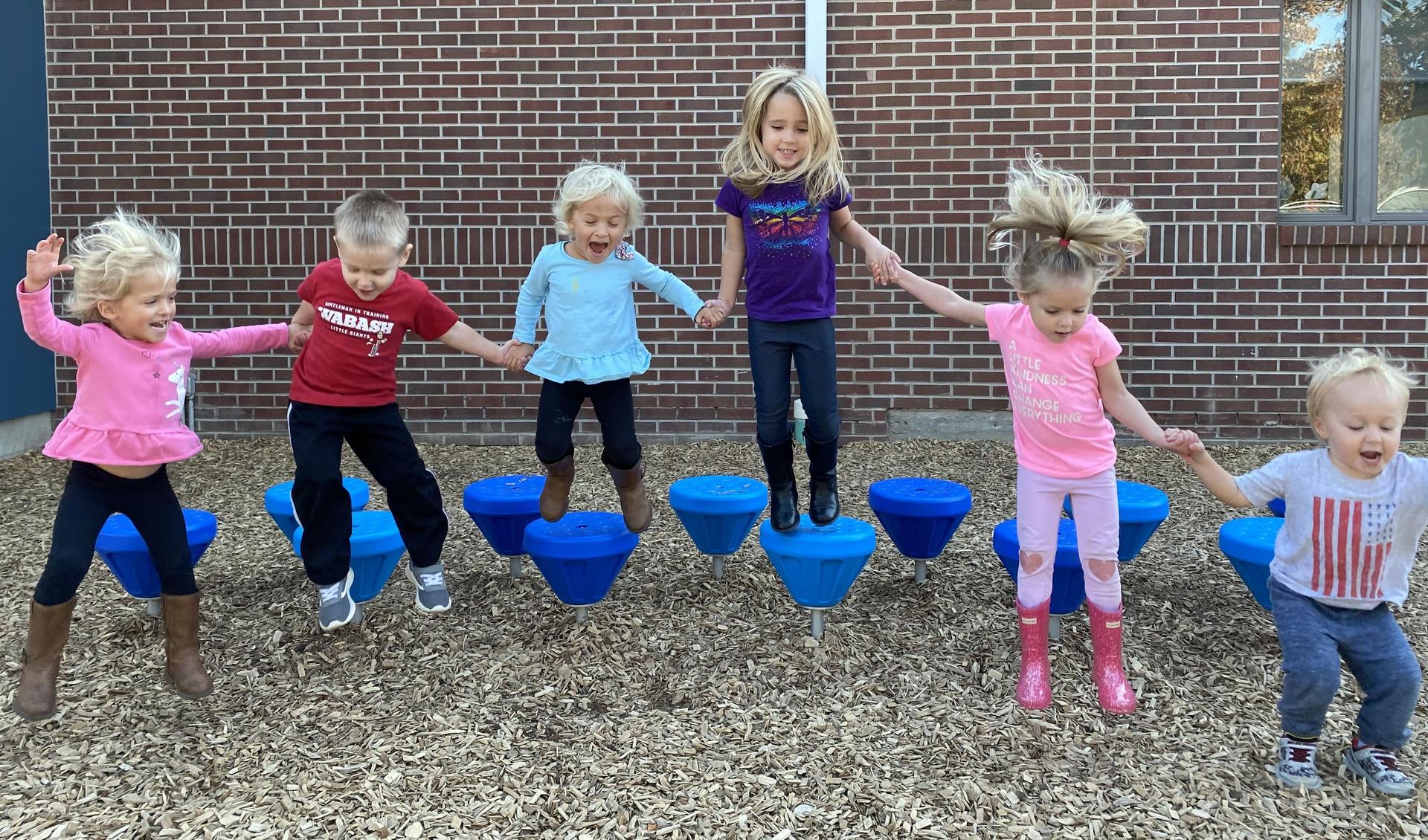 kids jumping
