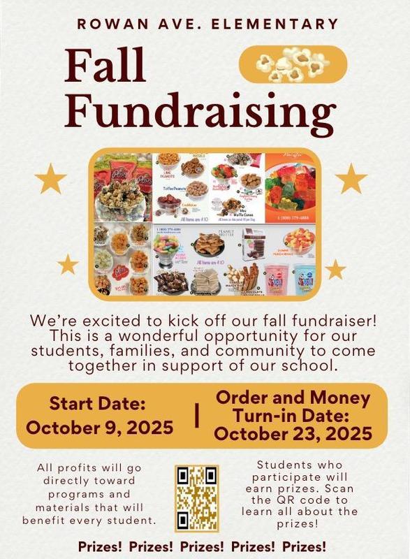 Fall fundraiser flyer in English